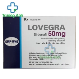 Lovegra 50mg - Thuốc điều trị rối loạn cương dương của Pharbaco 