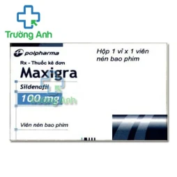 Maxigra 100mg Polpharma - Thuốc điều trị rối loạn cương dương hiệu quả của Ba Lan