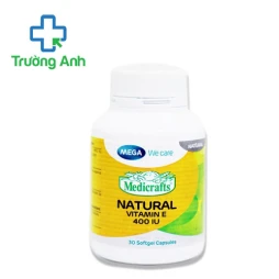 Medicrafts Natural Vitamin E 400IU (lọ 30 viên) - Bổ sung vitamin E