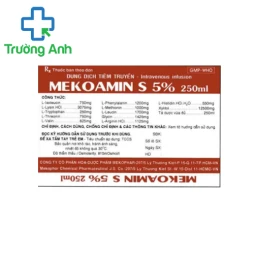 MEKOAMIN S 5% - Cung cấp protein hiệu quả của Mekophar