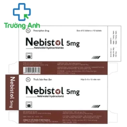 Nebistol 5mg - Thuốc điều trị tăng huyết áp, suy tim của Pymepharco