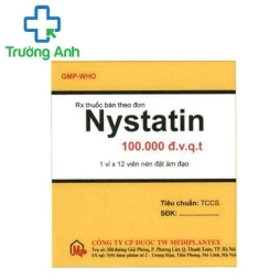 Nystatin 100.000 đ.v.q.t Mediplantex- Viên đặt âm đạo điều trị nhiễm nấm hiệu quả
