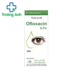 Ofloxacin 0,3% Hanoi pharma -  Thuốc điều trị nhiễm trùng phần ngoài mắt 