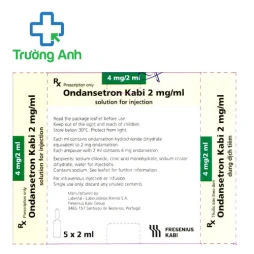 Ondansetron Kabi 8mg/4ml Fresenius Kabi - Thuốc dự phòng và điều trị buồn nôn, nôn hiệu quả