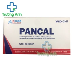 Pancal (ống) - Bổ sung calcium, phòng ngừa bệnh loãng xương, còi xương hiệu quả