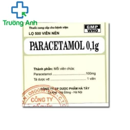 Paracetamol 0,1g Hataphar - Thuốc giảm đau, hạ sốt hiệu quả