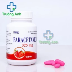 Paracetamol 325mg Vị dâu (Lọ 100 viên) - Thuốc giảm đau, hạ sốt