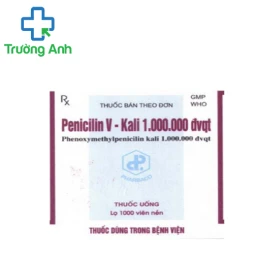 Penicilin V Kali 1.000.000 đ.v.q.t. Pharbaco - Thuốc điều trị nhiễm khuẩn hiệu quả