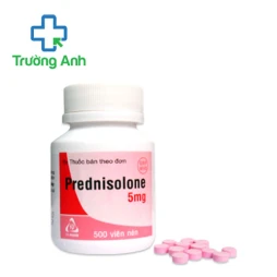 Prednisolone 5mg (Chai 500 viên) TV Pharm - Thuốc chống viêm