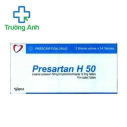 Presartan H 50 - Thuốc điều trị tăng huyết áp hiệu quả của Ấn Độ
