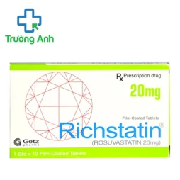 Richstatin 20mg Getz Pharma - Thuốc điều trị giảm Cholesterol hiệu quả