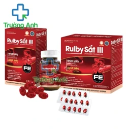 Rulby Sắt III - Hỗ trợ tái tạo hồng cầu và giảm nguy cơ thiếu máu hiệu quả