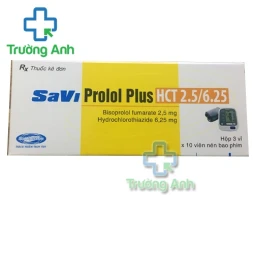 SaviProlol Plus HCT 2.5/6.25 - Thuốc điều trị tăng huyết áp hiệu quả