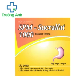 SPM - Sucralfat 1000 - Thuốc điều trị viêm loét dạ dày tá tràng 