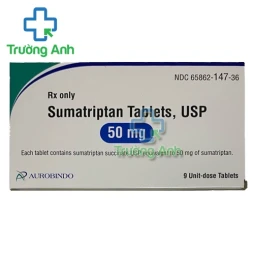Sumatriptan Tablets,USP 50mg Aurobindo - Thuốc điều trị đau nửa đầu hiệu quả