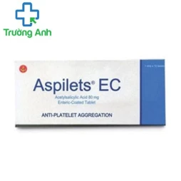Aspilets EC 80mg - Thuốc phòng ngừa tái phát bệnh tim mạch hiệu quả