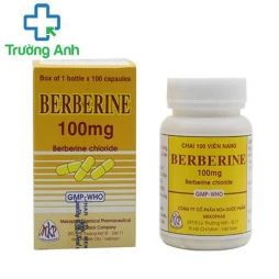Berberine 100mg Mekophar - Thuốc điều trị nhiễm trùng đường ruột hiệu quả