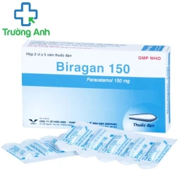 Biragan 150 Bidiphar - Thuốc giảm đau, hạ sốt hiệu quả