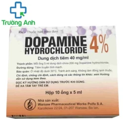Dopamine hydrochloride 4% Warsaw - Thuốc điều trị tình trạng huyết động của Poland