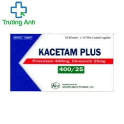 Kacetam plus- Thuốc điều trị suy mạch máu não mãn tính hiệu quả của Khapharco