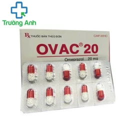 Ovac - 20 - Thuốc điều trị viêm loét dạ dày hiệu quả