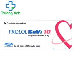 Prolol SaVi 10 - Thuốc điều trị tăng huyết áp, đau thắt ngực hiệu quả