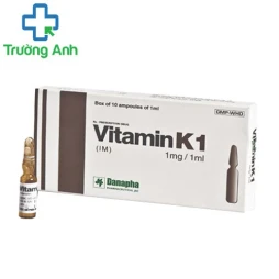Vitamin K1 1mg/ml Danapha - Thuốc điều trị xuất huyết não hiệu quả
