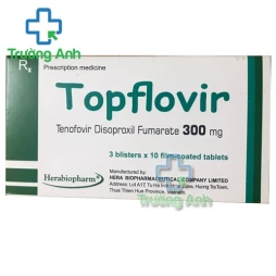 Topflovir 300mg Herabiopharm - Thuốc điều trị HIV-1 và viêm gan B hiệu quả