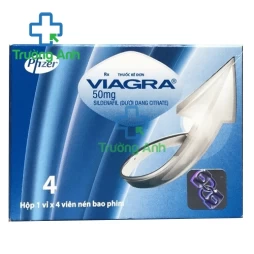 Viagra 50mg Pfizer (4 viên) - Thuốc điều trị rối loạn cương dương hiệu quả
