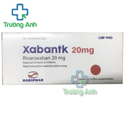 Xabantk 20mg Hadiphar - Thuốc phòng ngừa đột quỵ hiệu quả