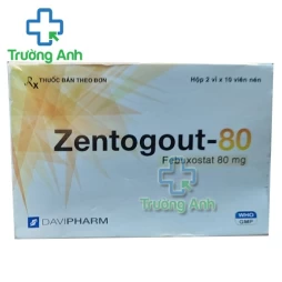 ZENTOGOUT-80 - Thuốc điều trị bệnh Gout hiệu quả của Davipharm