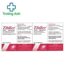 Zibifer 1500mg/30ml OPV - Thuốc điều trị thiếu máu hiệu quả