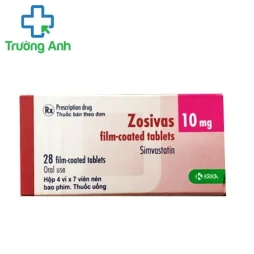 Zosivas 10mg - Thuốc giúp hạ mỡ máu hiệu quả
