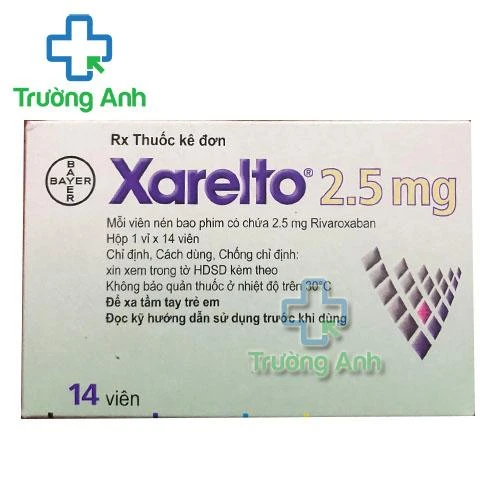 Xarelto 2,5mg - Thuốc phòng ngừa thuyên tắc huyết khối tĩnh mạch hiệu quả của Bayer
