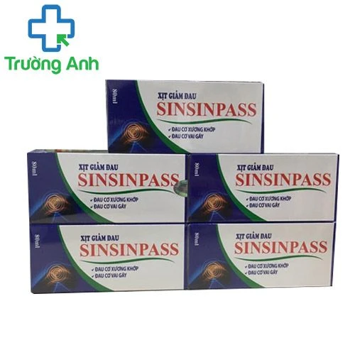 Xịt giảm đau Sinsinpass - Giúp giảm đau, kháng viêm cơ xương khớp hiệu quả