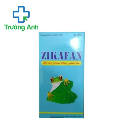 Zikafan 125ml - Hỗ trợ giảm ho, giảm đau rát họng hiệu quả