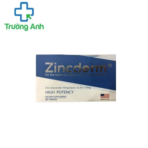 Zincderm - Thuốc bổ sung kẽm cho cơ thể hiệu quả
