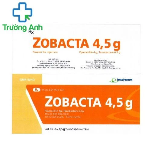 Zobacta 4,5g - Thuốc điều trị nhiễm khuẩn hiệu quả của Imexpharm